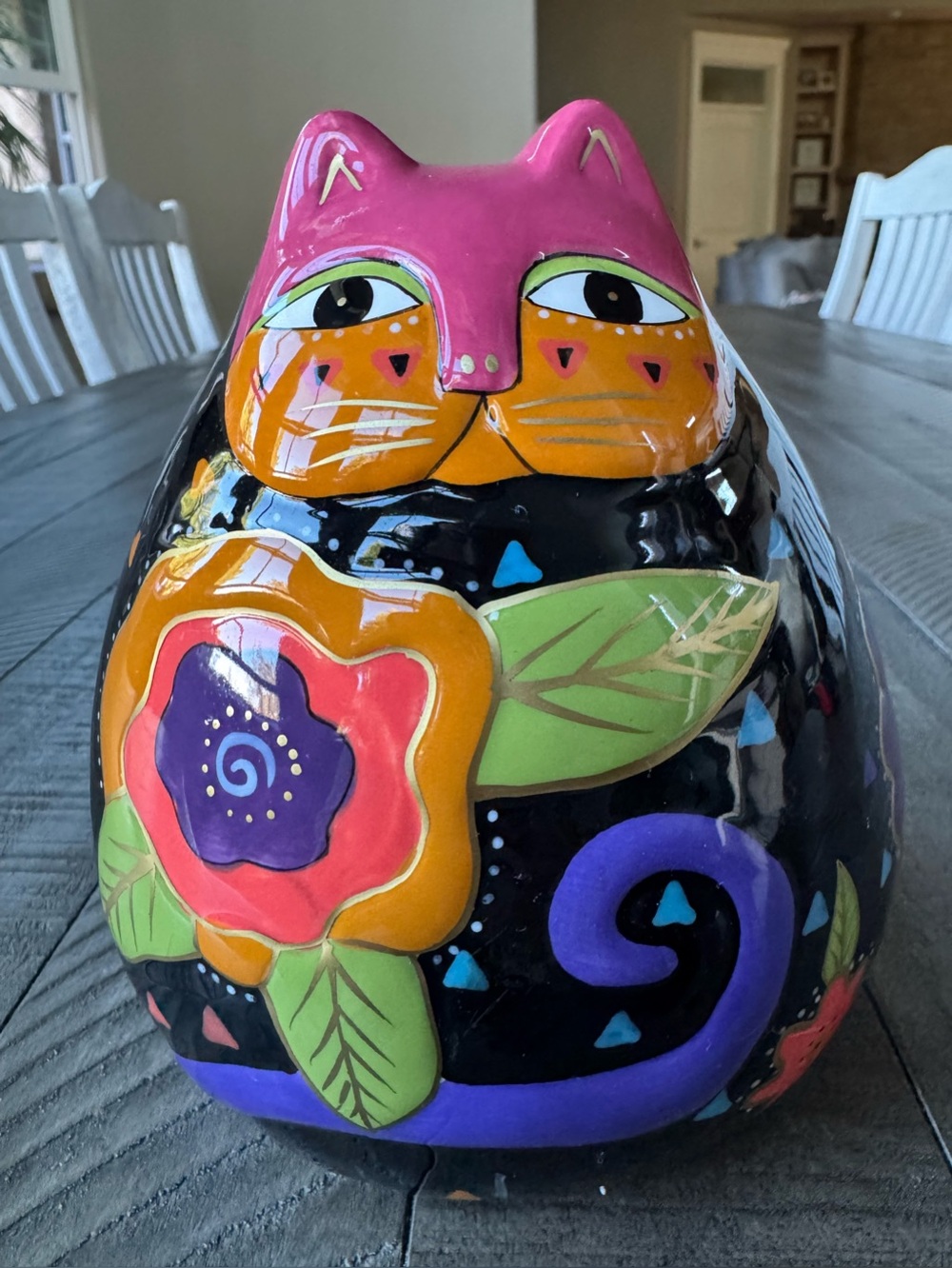 Vintage Laurel Burch - Ganz Bella Casa Collection Ceramic Kitty Cat Figurine
